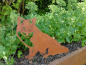 Preview: Edelrost Fuchs auf Querstange