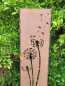 Preview: Edelrost Gartenschild Pusteblume