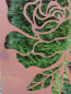Preview: Edelrost Gartenschild Rose, zweiteilig