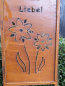 Preview: Edelrost Gartenschild Ein Garten ohne Blumen