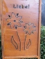 Preview: Edelrost Gartenschild Ein Garten ohne Blumen