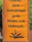 Preview: Edelrost Gartenschild Unkraut - Blume