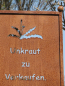 Preview: Edelrost Gartenschild Unkraut zu Verkaufen