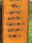 Preview: Edelrost Gartenschild Steiniger Weg