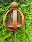 Preview: Edelrost Gartenstecker Arco, inkl. Glas