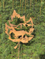 Preview: Edelrost Gartenstecker Ahornblatt Pferd galoppierend