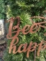 Preview: Edelrost Gartenstecker Bee Happy