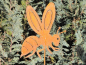 Preview: Edelrost Gartenstecker Biene Isa