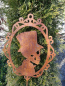 Preview: Edelrost Gartenstecker Halloween Totenkopf, männlich