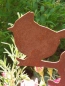 Preview: Edelrost Gartenstecker Haubenmeise
