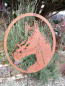 Preview: Edelrost Gartenstecker Pferdeportrait