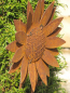 Preview: Edelrost Gartenstecker Sonnenblume