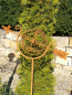 Preview: Edelrost Gartenstecker Sonnenuhr