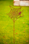 Preview: Edelrost Gartenstecker Spinnennetz