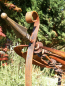 Preview: Edelrost Windrad Sonnenuhr