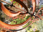 Preview: Edelrost Windrad Sonnenuhr