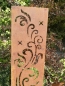 Preview: Edelrost Gartenstele Doppelranke Grace