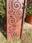 Preview: Edelrost Gartenstele Doppelranke Sunny