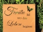 Preview: Edelrost Gedichttafel Familie-Leben-Liebe