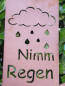 Preview: Edelrost Gedichttafel Regen