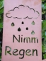 Preview: Edelrost Gedichttafel Regen