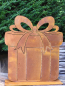 Preview: Edelrost Geschenk, Schleife offen