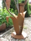 Preview: Edelrost Glasblume Blumenzauber, 120 cm