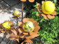 Preview: Edelrost Glasblume Blumenzauber, 165 cm gelb
