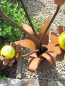 Preview: Edelrost Glasblume Blumenzauber, 165 cm gelb