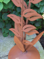 Preview: Edelrost Glasblume Zoe, grün-orange