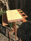Preview: Edelrost Grilltisch mit Spruchtafel Fett verbrennen