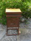 Preview: Edelrost Grilltisch mit Spruchtafel Papa Grillen