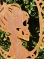 Preview: Edelrost Halloween Hänger Totenkopf, weiblich