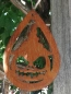 Preview: Edelrost Halloween Hänger Kürbis Wodosh, tropfenform