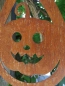 Preview: Edelrost Halloween Hänger Kürbis lachend, tropfenform
