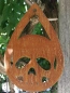 Preview: Edelrost Halloween Hänger Totenkopf, tropfenform