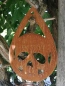Preview: Edelrost Halloween Hänger Totenkopf, tropfenform