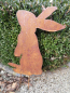 Preview: Edelrost Hase zum Stecken