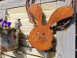 Preview: Edelrost Hase Fritz zum Hängen