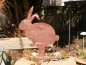 Preview: Edelrost Hase Ronald mit Spieß