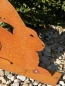 Preview: Edelrost Hase liegend