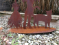 Preview: Edelrost Hexe Cannella, mit Katze
