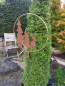 Preview: Edelrost Gartenstecker Hirsch mit Tannen im Ring