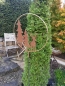 Preview: Edelrost Gartenstecker Hirsch mit Tannen im Ring