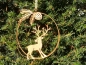 Preview: Dekohänger Hirsch Uwe im Ring, Kopf nach hinten