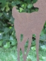 Preview: Edelrost Hirsch aufrecht stehend 38 cm