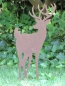 Preview: Edelrost Hirsch aufrecht stehend 38 cm