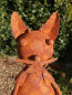 Preview: Edelrost Katze mit Handtasche