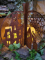 Preview: Edelrost Halloween Kürbis 3D, mit Geisterstadt