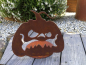 Preview: Edelrost Halloween Kürbis Creepy